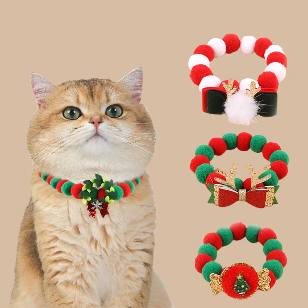 ScratchKitty™ Christmas Furball Bow